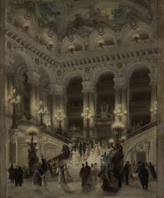 L'escalier de l'Opéra by Louis Béroud
