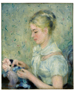 La couseuse by Auguste Renoir