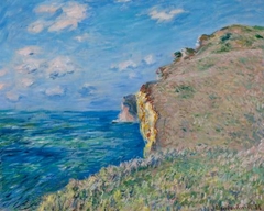 La Falaise à Fécamp by Claude Monet