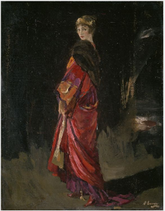 Lady Lavery in an Evening Cloak