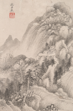 Landscape in the Style of Various Old Masters: In the Style of Juran by Wang Jian
