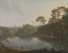 Landscape with a Lake and Boat by Thomas Wright