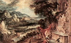 Landscape with Diana and Actaeon by Kerstiaen de Keuninck