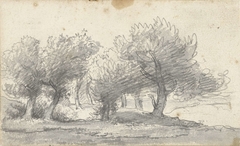 Landschap met bomen by Arnoldus Johannes Eymer