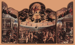 Last Judgement and the seven Acts of Mercy by Bernard van Orley