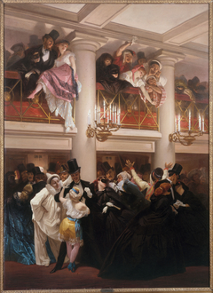 Le bal de l'Opéra by Eugène Giraud