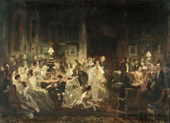 Le Salon de M Irisson, le soir du 19 août 1839 by Prosper Lafaye