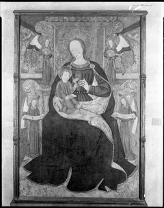 Madonna and Child Enthroned with Four Angels