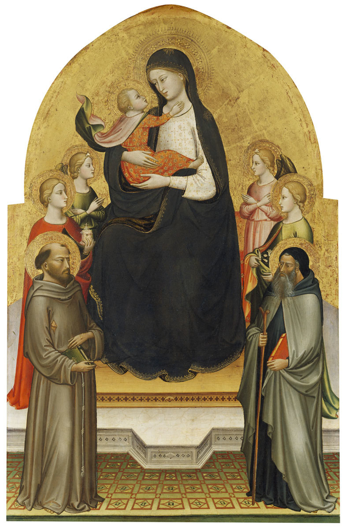 Madonna and Christ Child with Angels and Saints Mary Magdalene, Francis, Dorothy and Anthony Abbot
