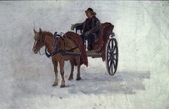 Man with Horse and Cart by Frederik Collett