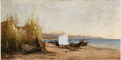 Mediterranean Coast, Mending Nets by Nathaniel Hone the Younger