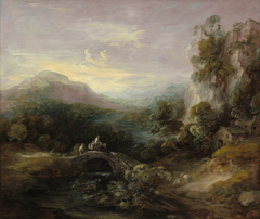 Mountain Landscape with Bridge by Thomas Gainsborough