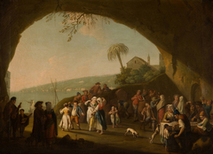 Neapolitan Peasants at Leisure by Pietro Fabris