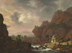 Nordic Landscape with a Thatched Cottage