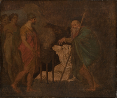 Odysseus Takes Counsel with Teiresias. From Homer´s Odyssey