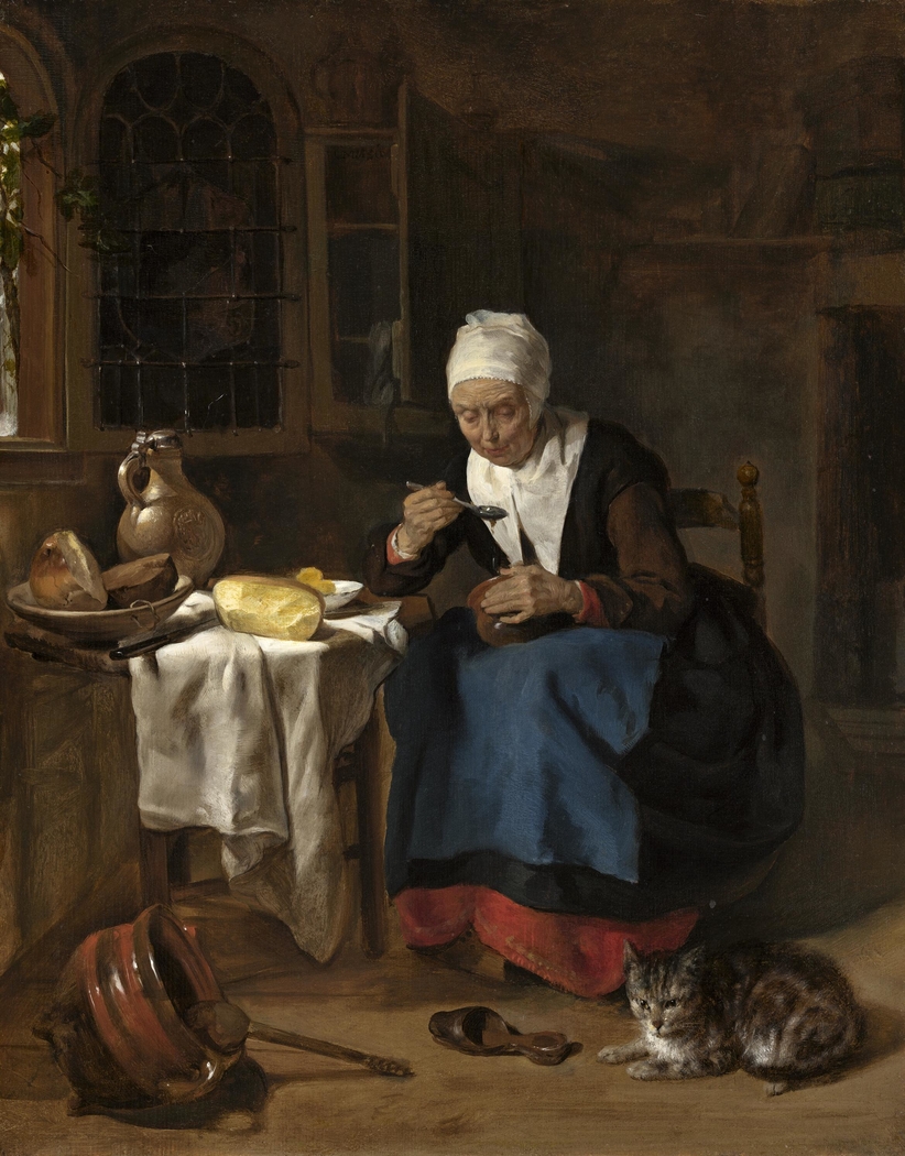 Old Woman Eating Porridge