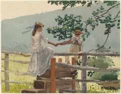 On the Stile by Winslow Homer