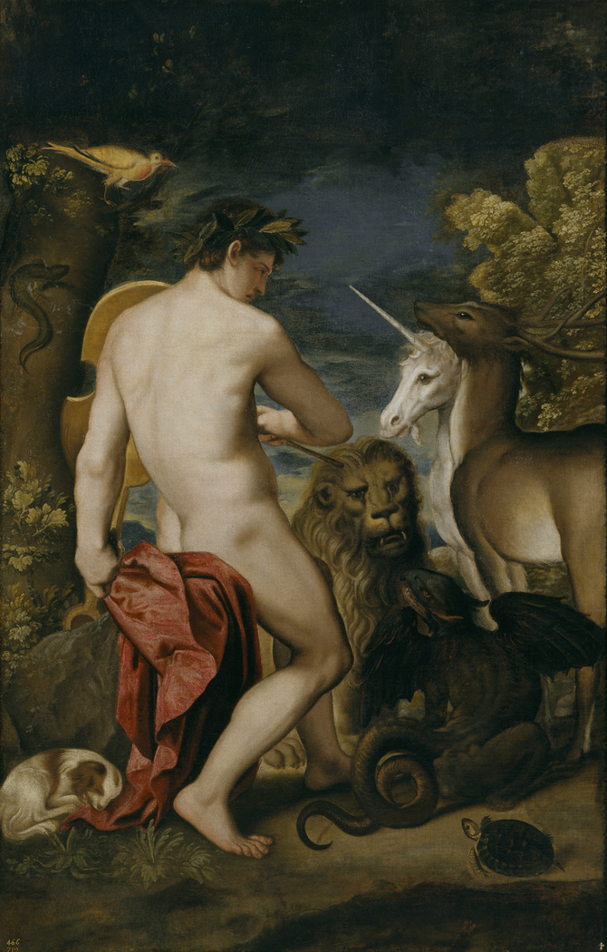 Orpheus Enchanting the Animals