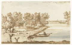 Oude Poll bij Wilp aan de IJssel by Constantijn Huygens II