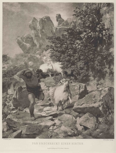Pan terrifies a shepherd