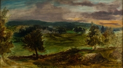 Paysage à Champrosay by Eugène Delacroix