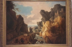Paysage montagneux, les Gorges d'Ollioules by Hubert Robert
