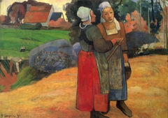 Paysannes bretonnes by Paul Gauguin