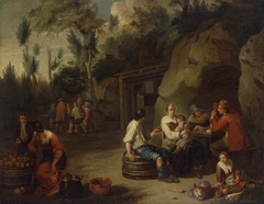 Peasant Family Sitting at the Table