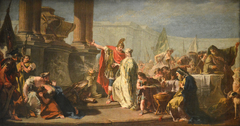 Polyxena before Achilles' Tomb by Giambattista Pittoni