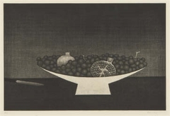 Pomegranate and grapes by Yozo Hamaguchi