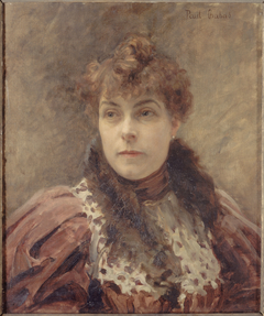 Portrait de Daniel Lesueur (Jeanne Loiseau,1860-1921, dite), femme de lettres by Paul Émile Chabas