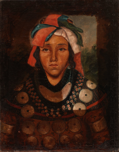 Portrait of a Young Man (Seminole Indian) by Anonymous