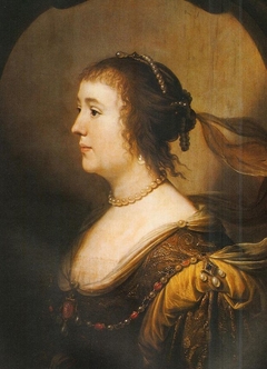 Portrait of Amalia van Solms (1602-1675) by Gerard van Honthorst