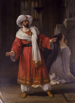 Portrait of Giovanni David as Alessandro in Pacini's Gli arabi nelle Gallie by Francesco Hayez