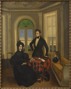 Portrait of Henriette Sophia Sirtema van Grovestins (1786-1853) and Louis Cornabe (...-...) by François Duchateau