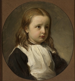 Portrait of Julia Simmler, artist's daughter by Józef Simmler
