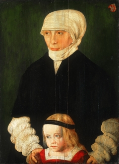 Portrait of Margaret Urmiller, née Schwab, and Her Daughter