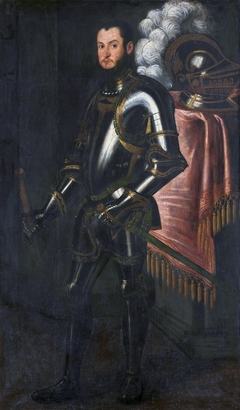 Portrait of Sigismund II Augustus in armor by Lucia Anguissola