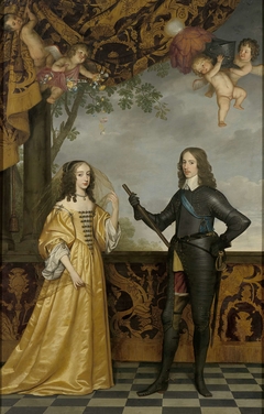 Portrait of Willem II (1626-1650), Prince of Orange, and his Wife Mary Stuart (1631-1660) by Gerard van Honthorst