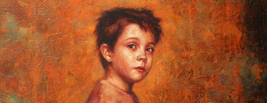 "Portret of a litlle boy,fragment"