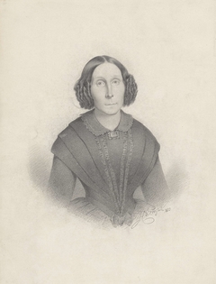 Portret van een vrouw, van voren by Jan Cornelis van Rossum