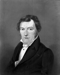 Portret van Joannes Rijnbout (1800-1868) by Jan Hendrik Verheijen