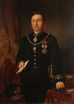 Portret van Joost van Vollenhoven (1814-1889) by Jan Wendel Gerstenhauer Zimmerman