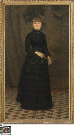 Portret van mevrouw C. De Vos - Lenaerts by Auguste Dael