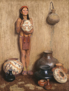 Pottery Vendor by E. Irving Couse
