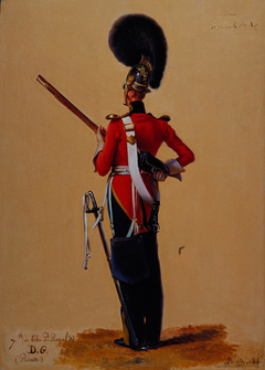 Private John Kernan (b. 1806), 7th (The Princess Royal's) Dragoon Guards by Alexandre-Jean Dubois-Drahonet
