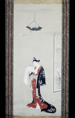 Prostitute Reading a Letter by Miyagawa Isshō