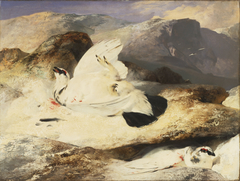 Ptarmigan in a Landscape by Edwin Henry Landseer