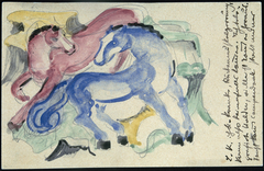 Red and Blue Horses by Franz Marc