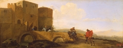 Riders Gallopping towards the Gates of the Fortress by Jan Asselijn